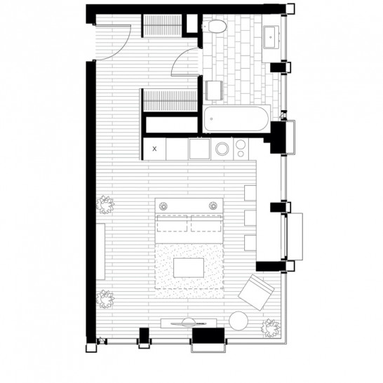 Студия 38.2 м²